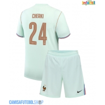 Camisa de time de futebol França Rayan Cherki #24 Replicas 2º Equipamento Infantil Mundo 2026 Manga Curta (+ Calças curtas)